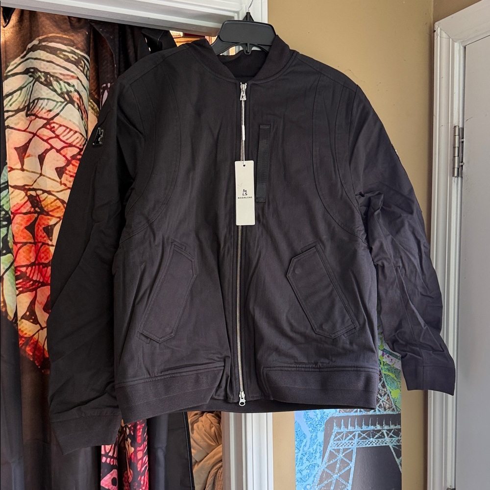 Men's Magnlens Black Bomber Jacket M